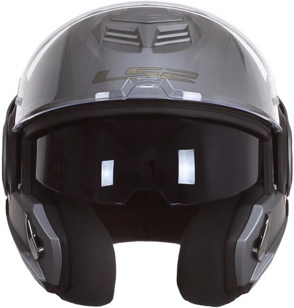 LS2, Casco de moto modular ADVANT Matt Titanium, XL - Imagen 3