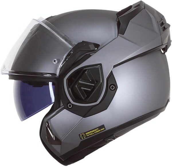 LS2, Casco de moto modular ADVANT Matt Titanium, XL - Imagen 2