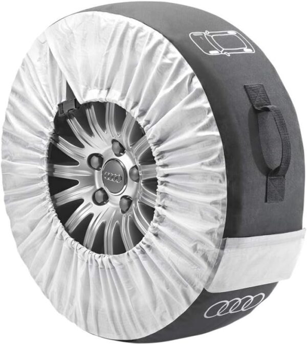 Audi 4M8071156 – Lot de 4 Housses pneus XXL (jusqu'à 558,8 mm), Set de 4