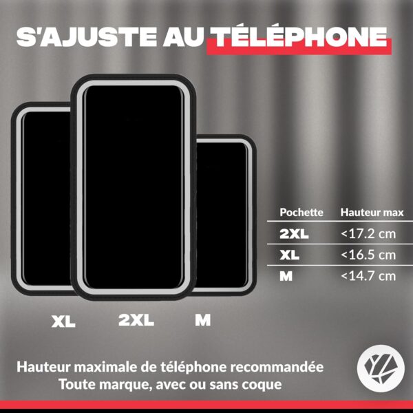 Shapeheart, innovación francesa. Soporte magnético para teléfono de moto, anti-vibración, impermeable y táctil. Porta teléfono universal de 360° para manillar. Compatible con todos los teléfonos. - Imagen 3