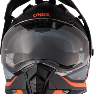 O'NEAL Casco Enduro Sierra R, Naranja Negro Gris, Talla M, 0818-0