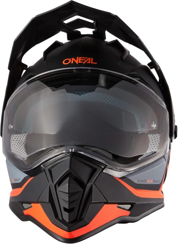 O'NEAL Casco Enduro Sierra R, Naranja Negro Gris, Talla M, 0818-0