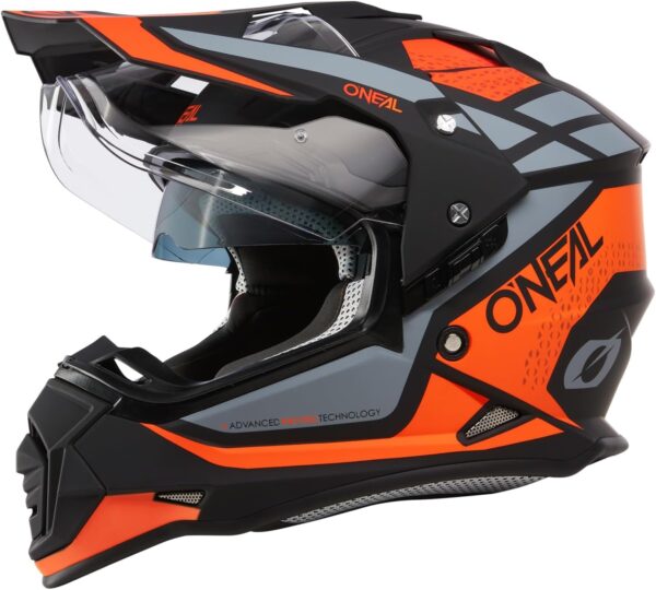 O'NEAL Casco Enduro Sierra R, Naranja Negro Gris, Talla M, 0818-0 - Imagen 4