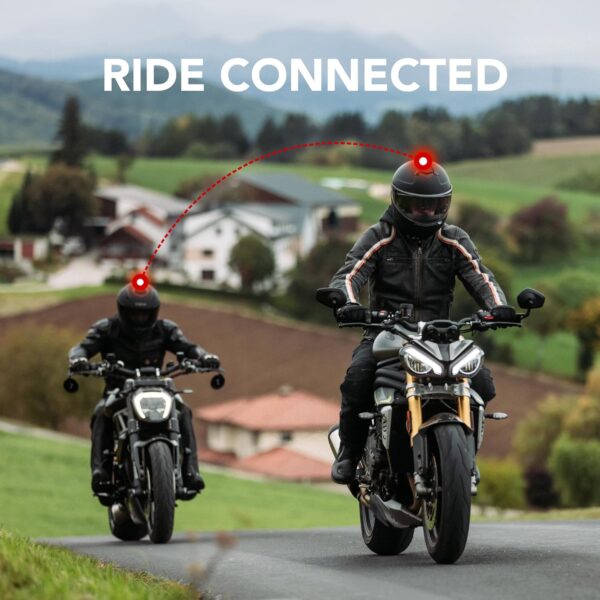 Sena Stryker Casco integral ECE Bluetooth, Sonido de Harman Kardon, visor solar y sistema de intercomunicación Mesh integrado / MP3 / Control por voz - Imagen 3