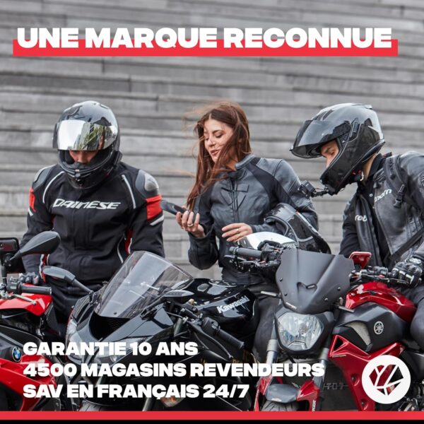 Shapeheart, innovación francesa. Soporte magnético para teléfono de moto, anti-vibración, impermeable y táctil. Porta teléfono universal de 360° para manillar. Compatible con todos los teléfonos. - Imagen 2